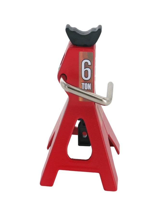 POLANTA 4 Pack 1/10 Remote Control Car Scale Metal Jack Stand Repair for Traxxas TRX4 Axial SCX10 1/10 RC Climbing Car,Note: for 1:10 RC Cars only, not for Real Cars(Red) - Image 4